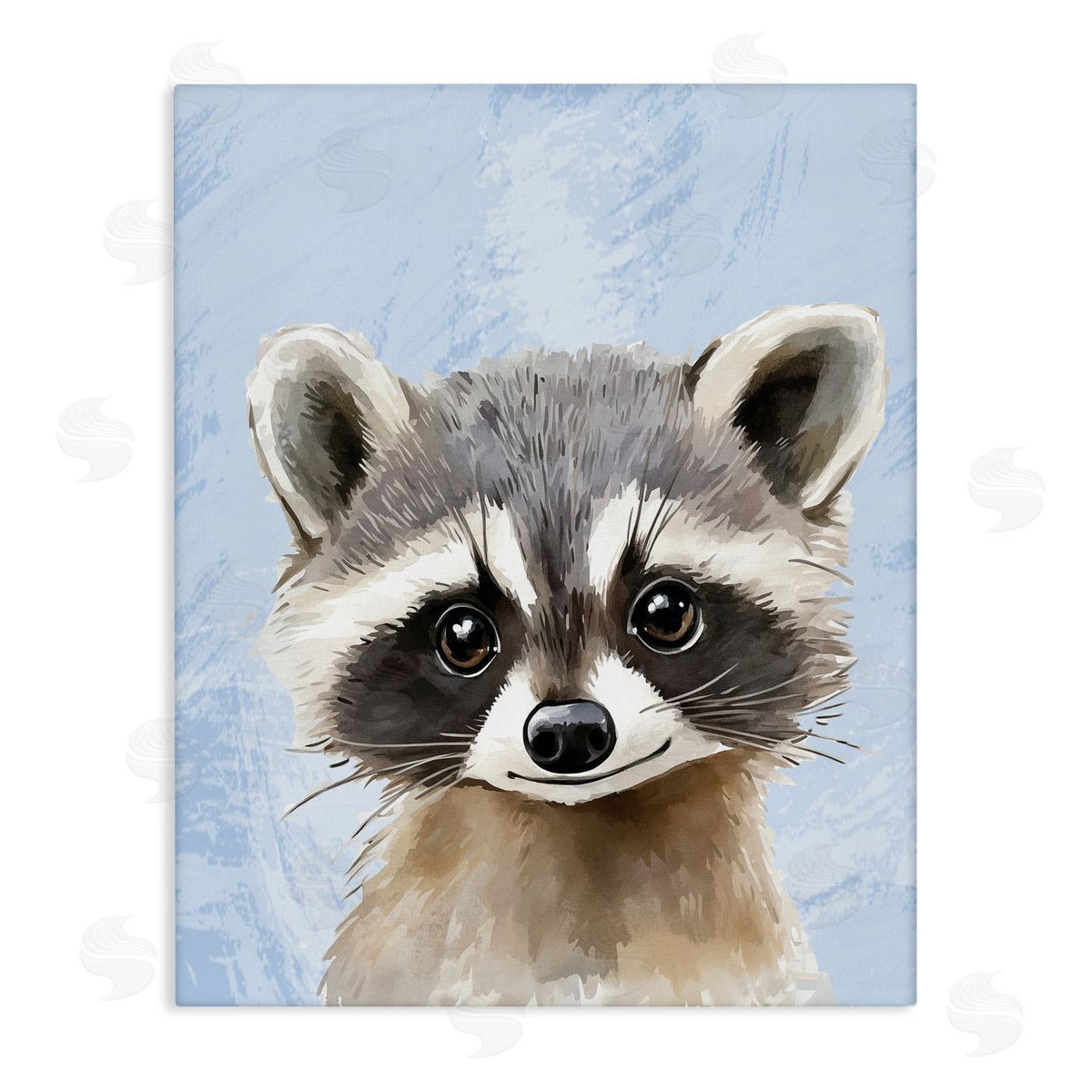 Christine Simpson Art Sweet Woodland Raccoon Canvas Wall Art Print
