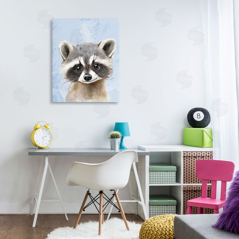 Christine Simpson Art Sweet Woodland Raccoon Canvas Art on Wall