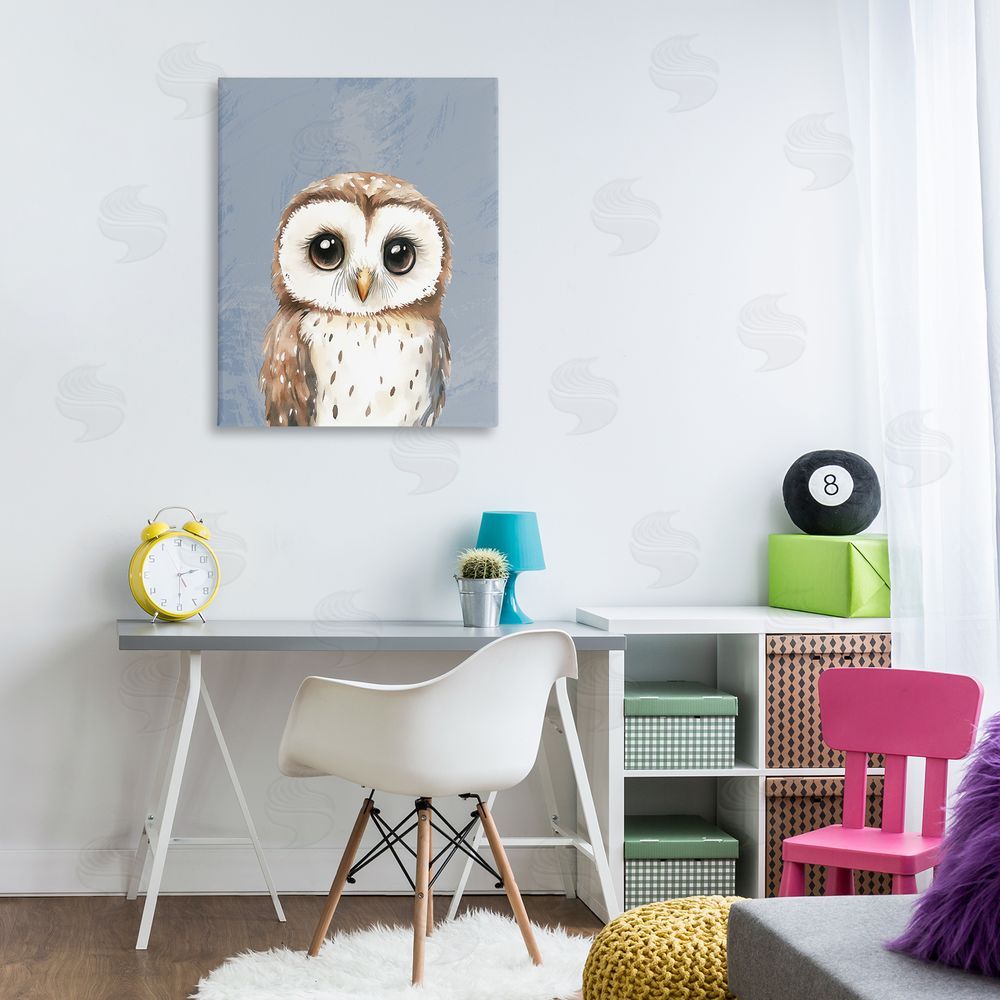 Christine Simpson Art Sweet Woodland Owl Canvas Art on Wall