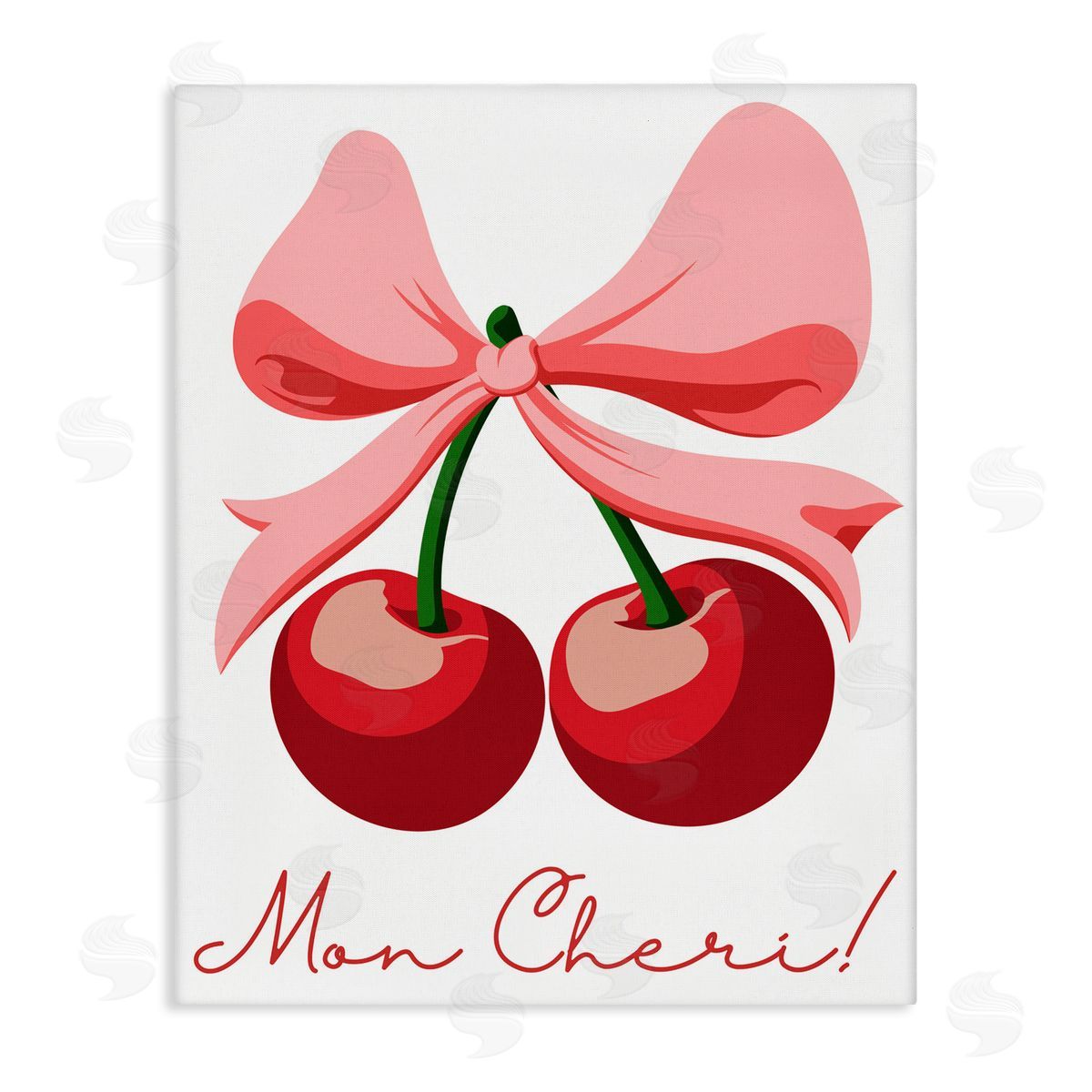 Marcus Prime Mon Cheri Bow Cherries Canvas Wall Art Print