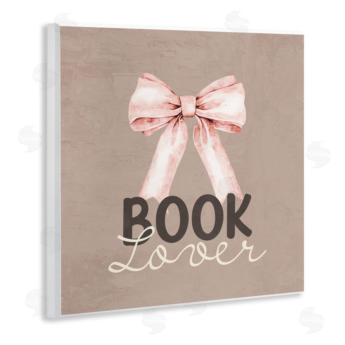 Kim Allen Book Lover with Bow Wall Plaque Art Print