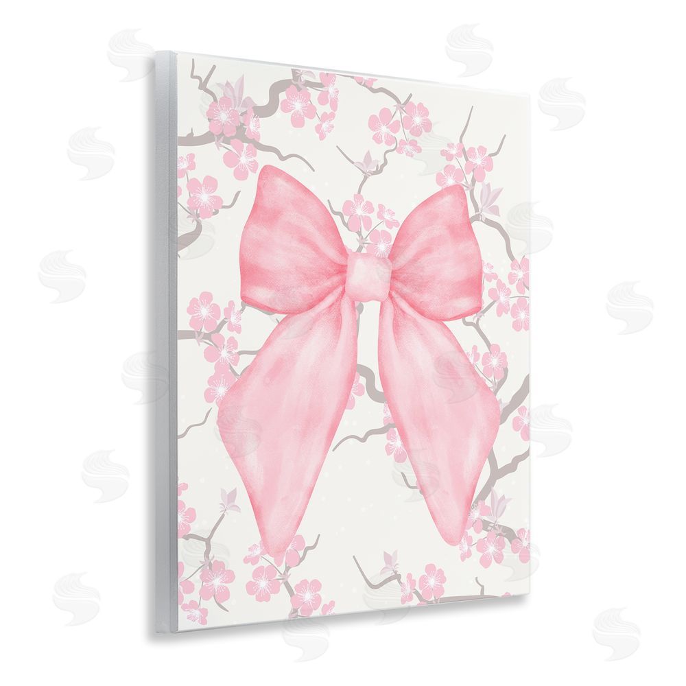 Jesse Keith Cherry Blossom & Ribbon Wall Plaque Art Print