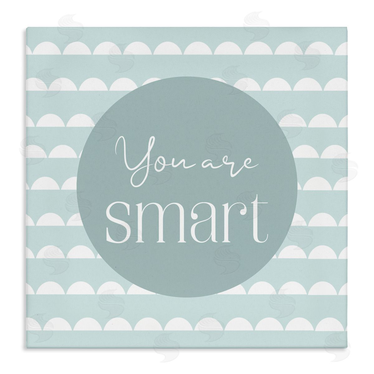 Christine Simpson Art You Are Smart Affirmation Canvas Wall Art Print