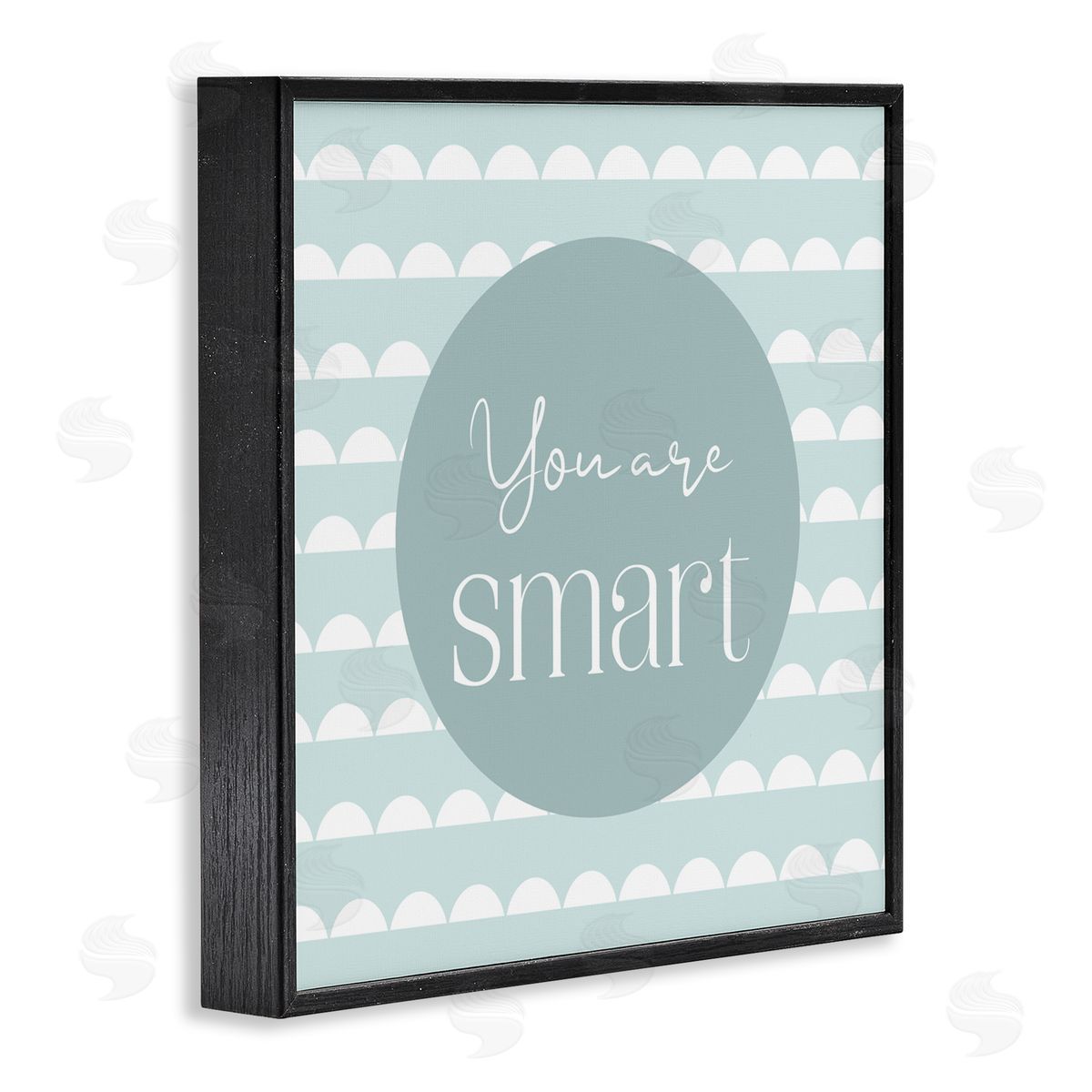 Christine Simpson Art You Are Smart Affirmation Black Framed Giclee Wall Art Print
