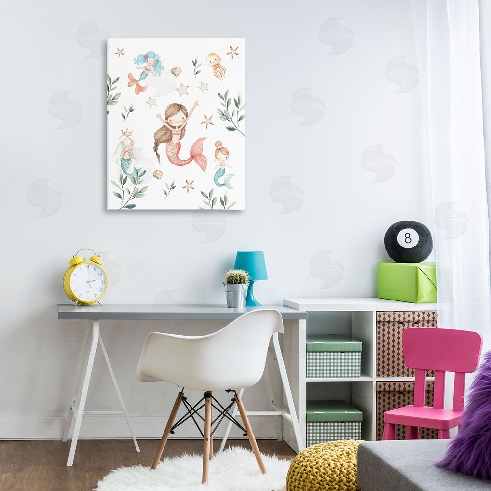 Christine Simpson Art Underwater Mermaids Adventures Canvas Art on Wall