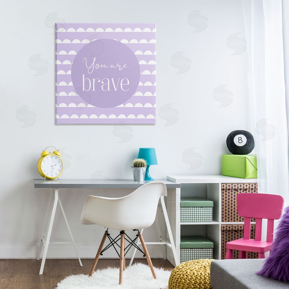 Christine Simpson Art You Are Brave Affirmation Canvas Art on Wall