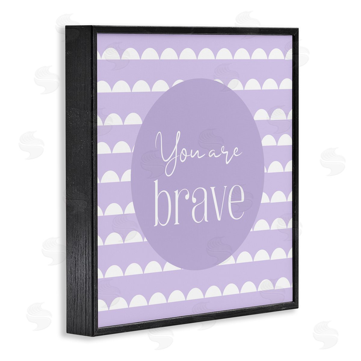 Christine Simpson Art You Are Brave Affirmation Black Framed Giclee Wall Art Print