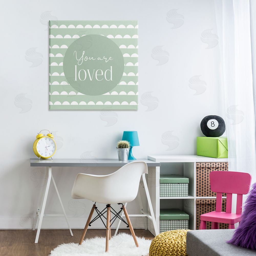 Christine Simpson Art You Are Loved Affirmation Canvas Art on Wall