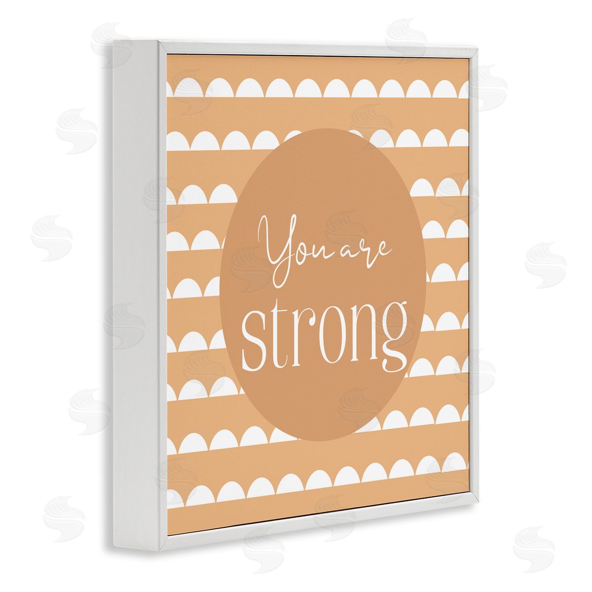 Christine Simpson Art You Are Strong Affirmation White Framed Giclee Wall Art Print