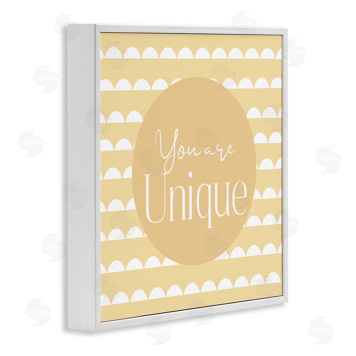 Christine Simpson Art You Are Unique Affirmation White Framed Giclee Wall Art Print