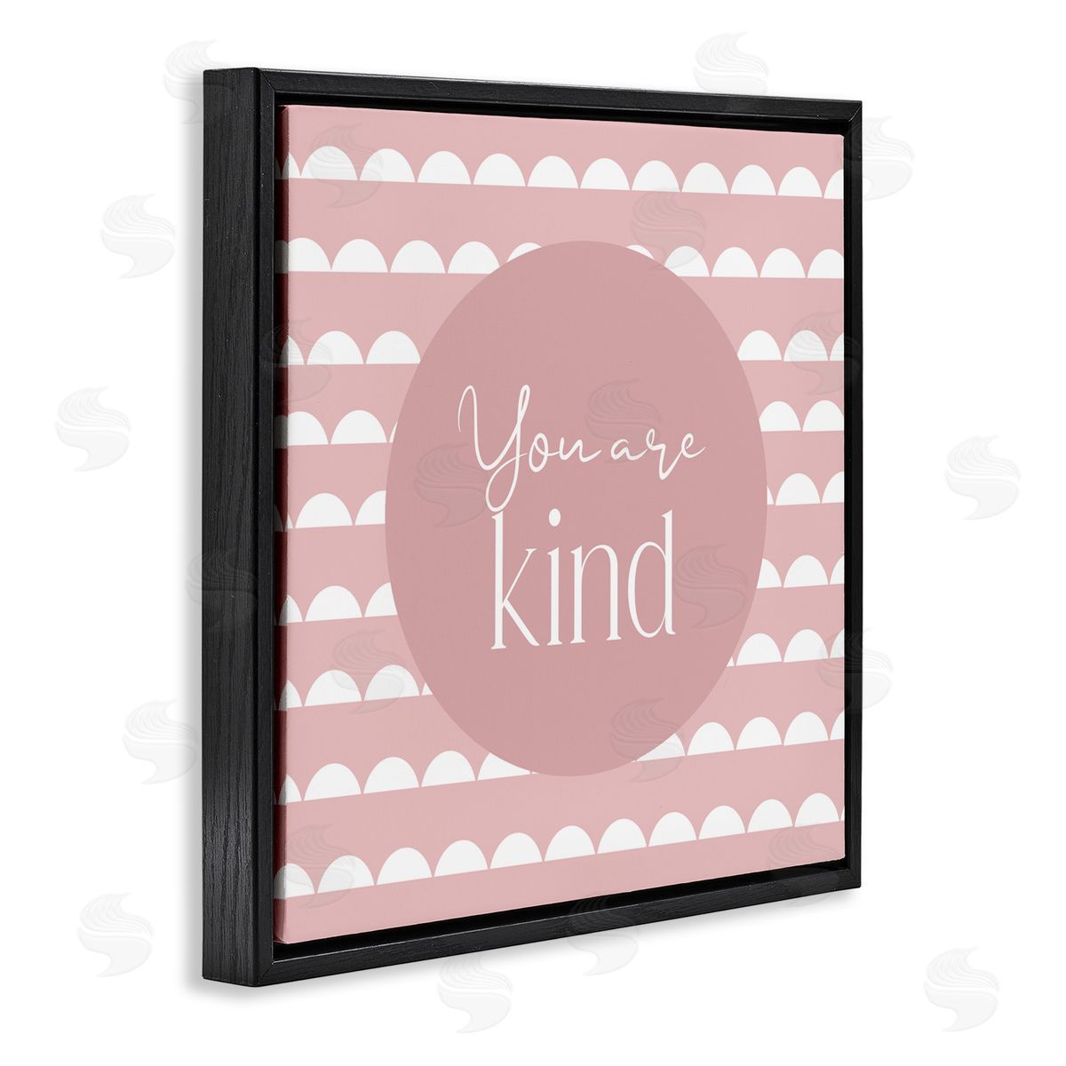 Christine Simpson Art You Are Kind Affirmation Black Floating Frame Canvas Wall Art Print