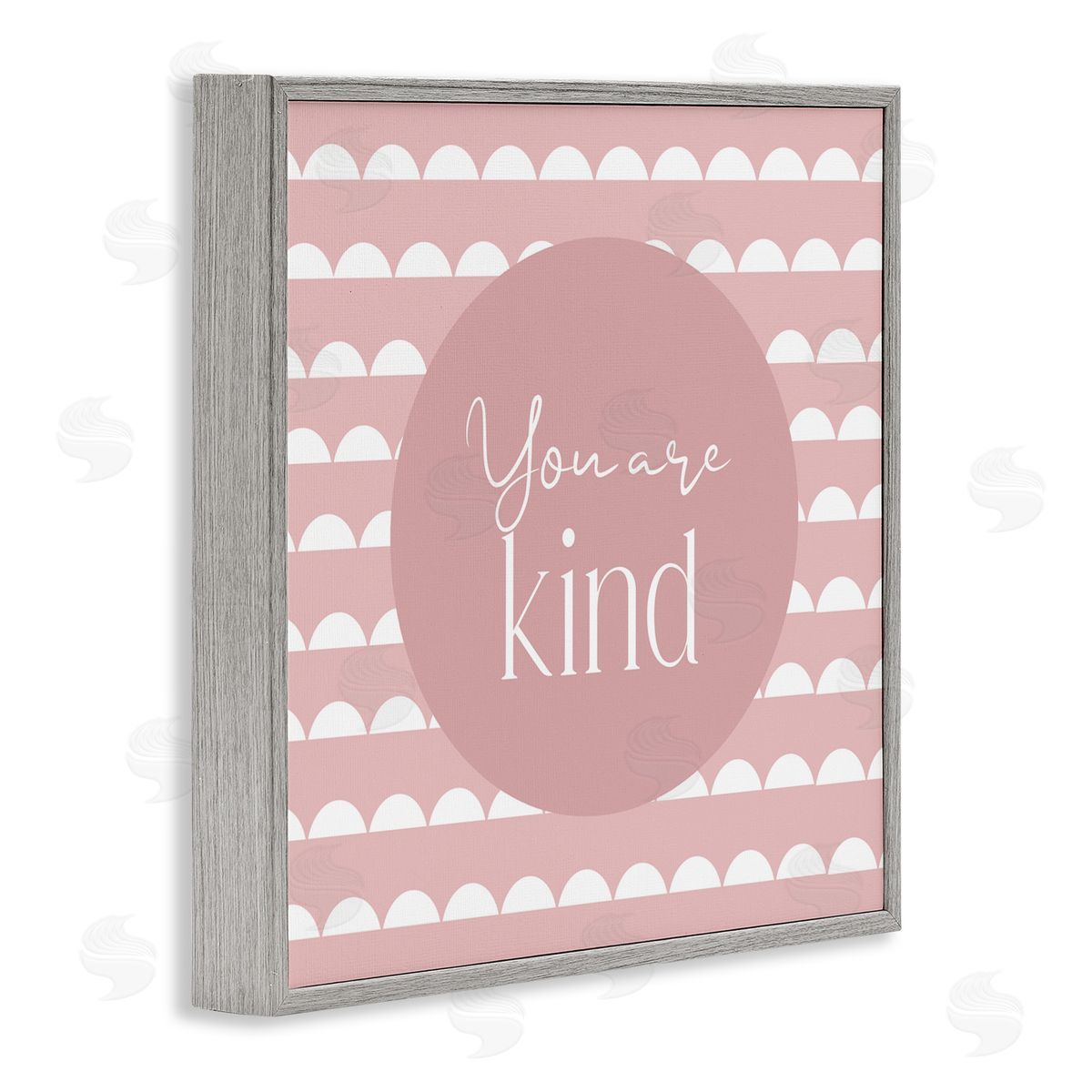 Christine Simpson Art You Are Kind Affirmation Gray Framed Giclee Wall Art Print