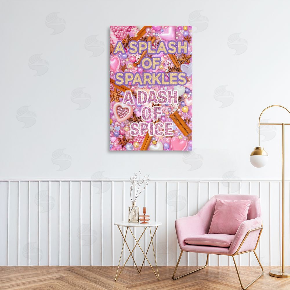Jess Stempel Splash of Sparkle Dash Of Spice Canvas Art on Wall