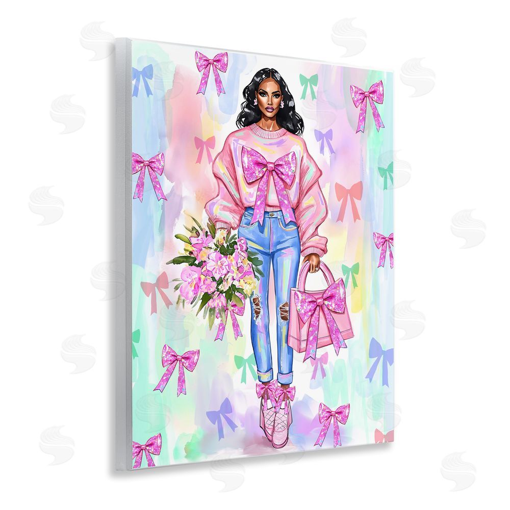 Jess Stempel Trendy Ribbon Fashion Wall Plaque Art Print