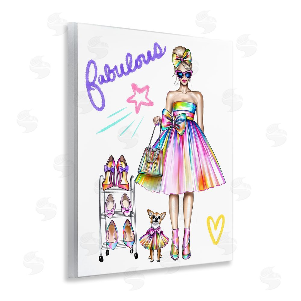Jess Stempel Fabulous Girl & Dog Wall Plaque Art Print