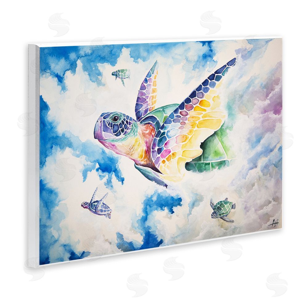 Marc Allante Skyward Sea Turtles Wall Plaque Art Print
