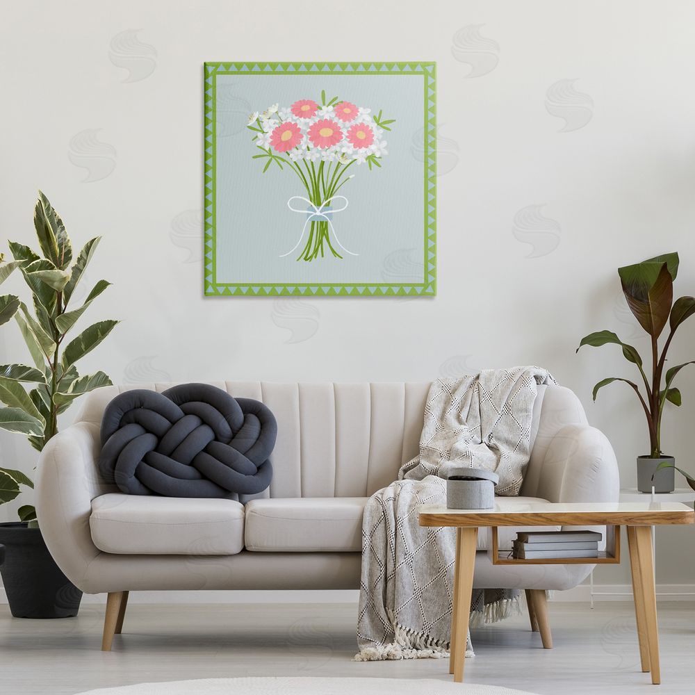 Adrienne Morris Spring Bouquet Bordered Bundle Canvas Art on Wall