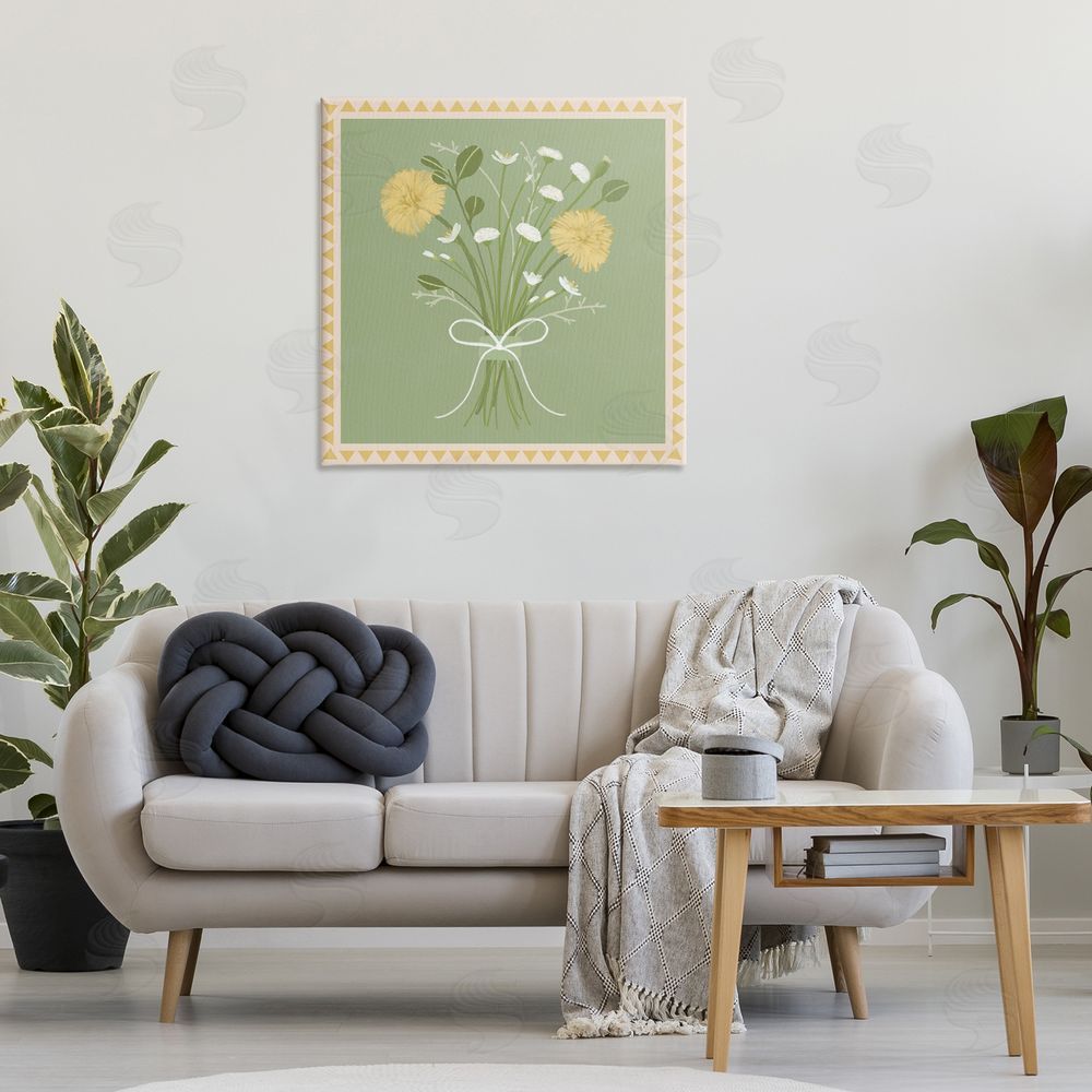 Adrienne Morris Bordered Spring Bouquet Canvas Art on Wall