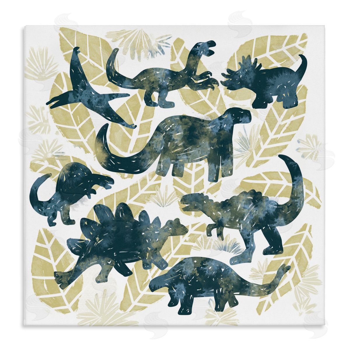 Connie Summers Wild Dinos Prehistoric Friends Canvas Wall Art Print