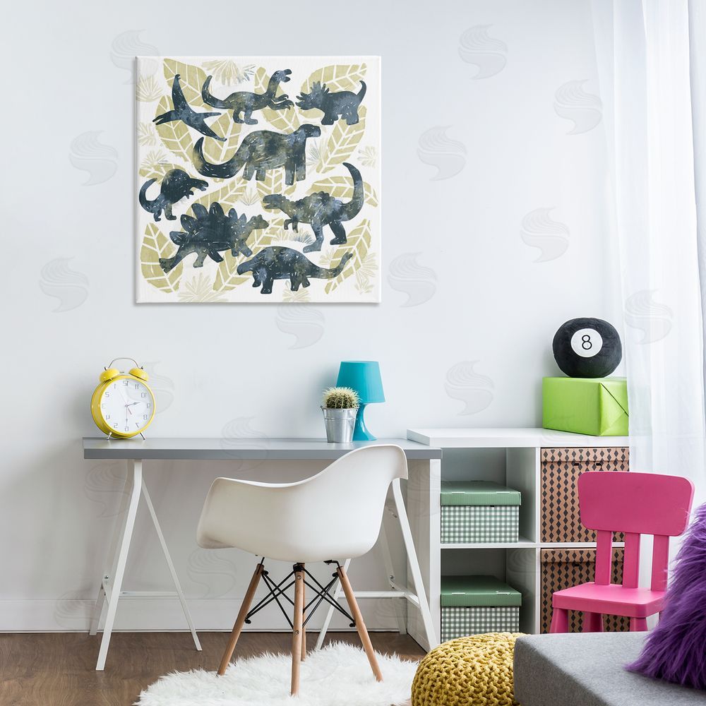 Connie Summers Wild Dinos Prehistoric Friends Canvas Art on Wall