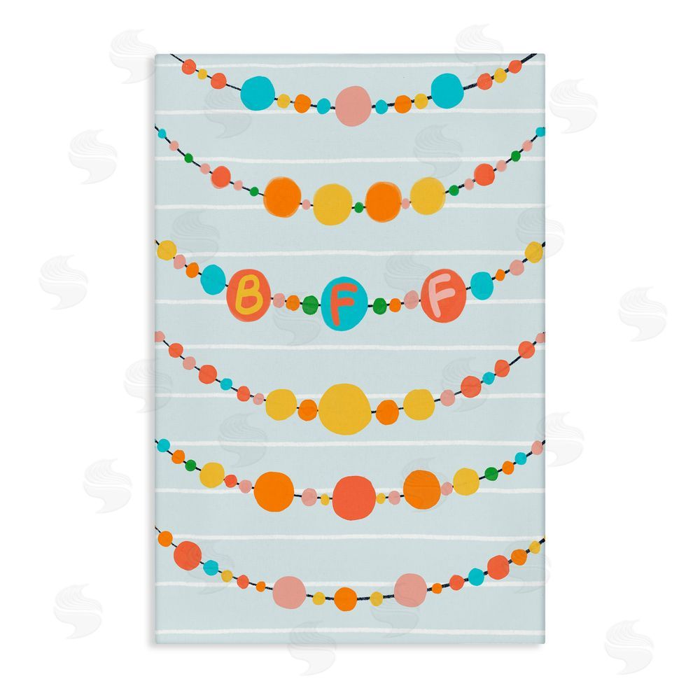 Connie Summers Friendship Beads BFF Canvas Wall Art Print