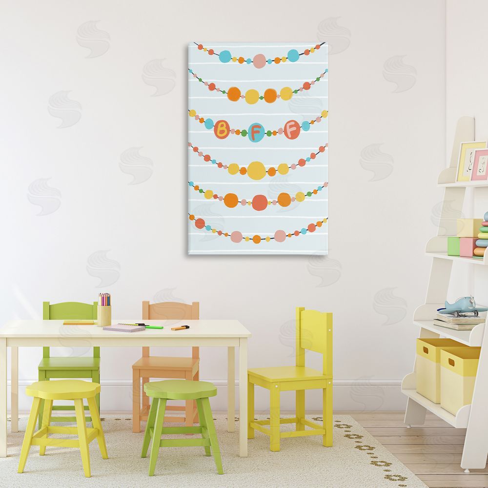 Connie Summers Friendship Beads BFF Canvas Art on Wall