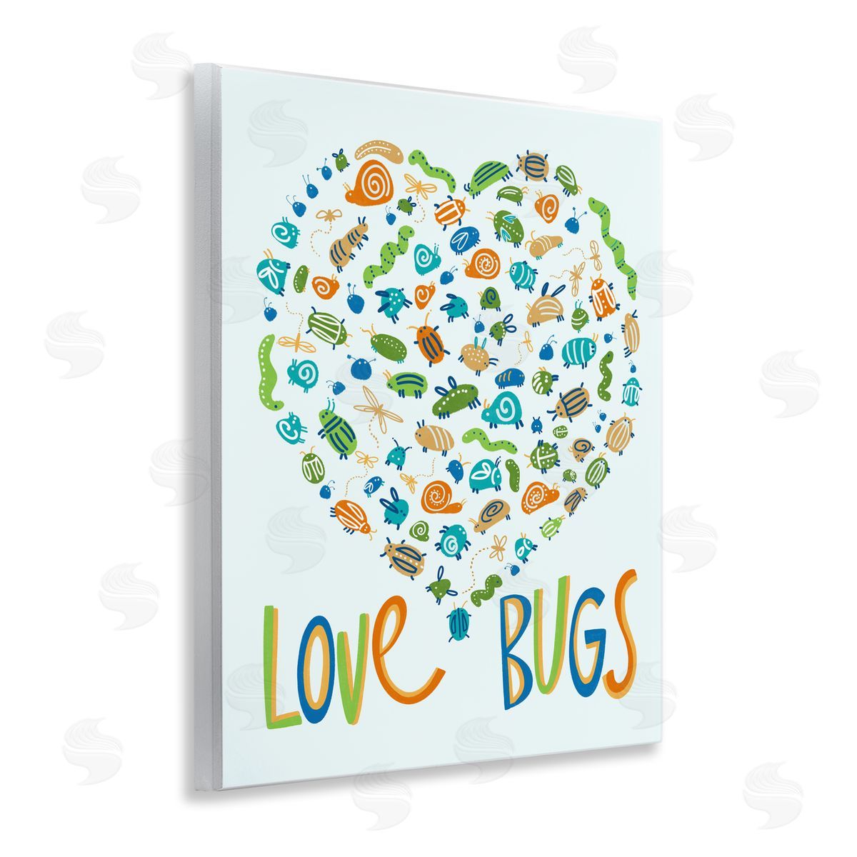 Connie Summers Love Bugs Heart Shape Wall Plaque Art Print