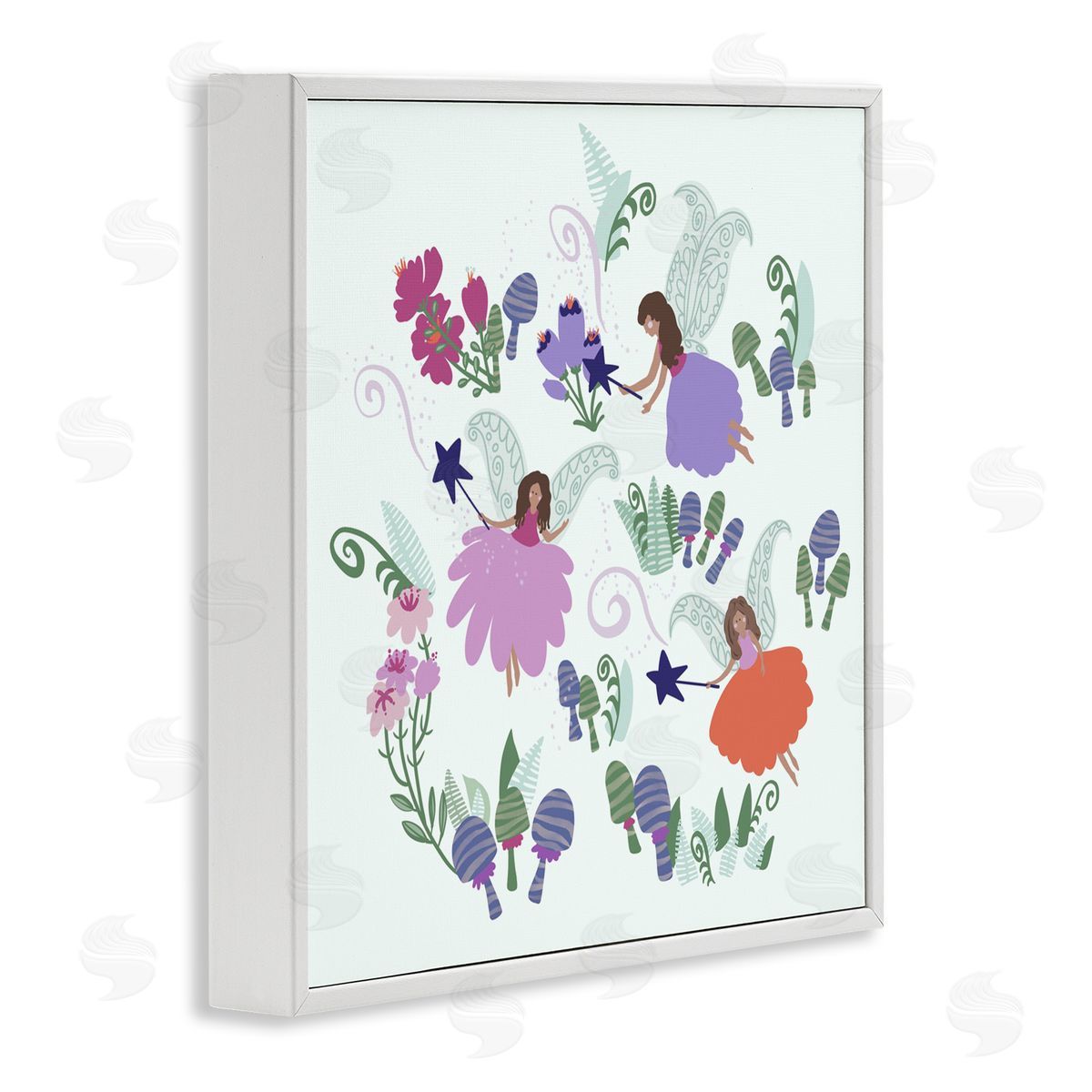 Connie Summers Mystical Fairies & Botanicals White Framed Giclee Wall Art Print
