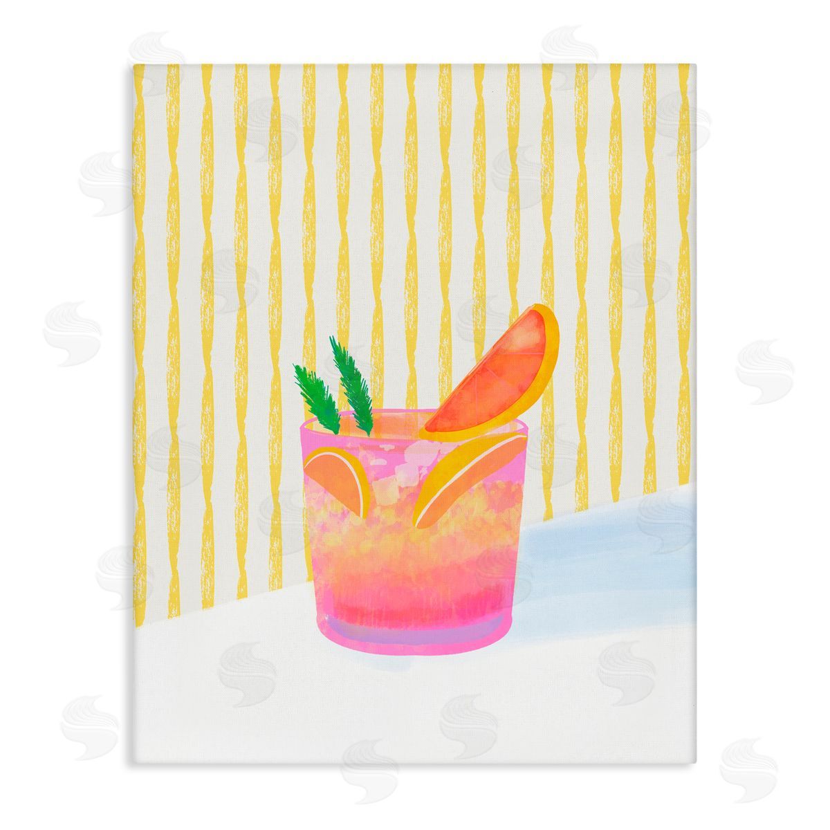 Dina Riddle Tequila Spritz Cocktail Canvas Wall Art Print