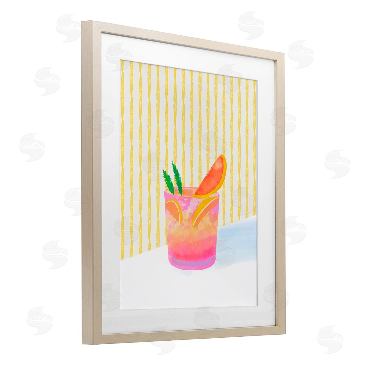 Dina Riddle Tequila Spritz Cocktail Canvas Wall Art Print