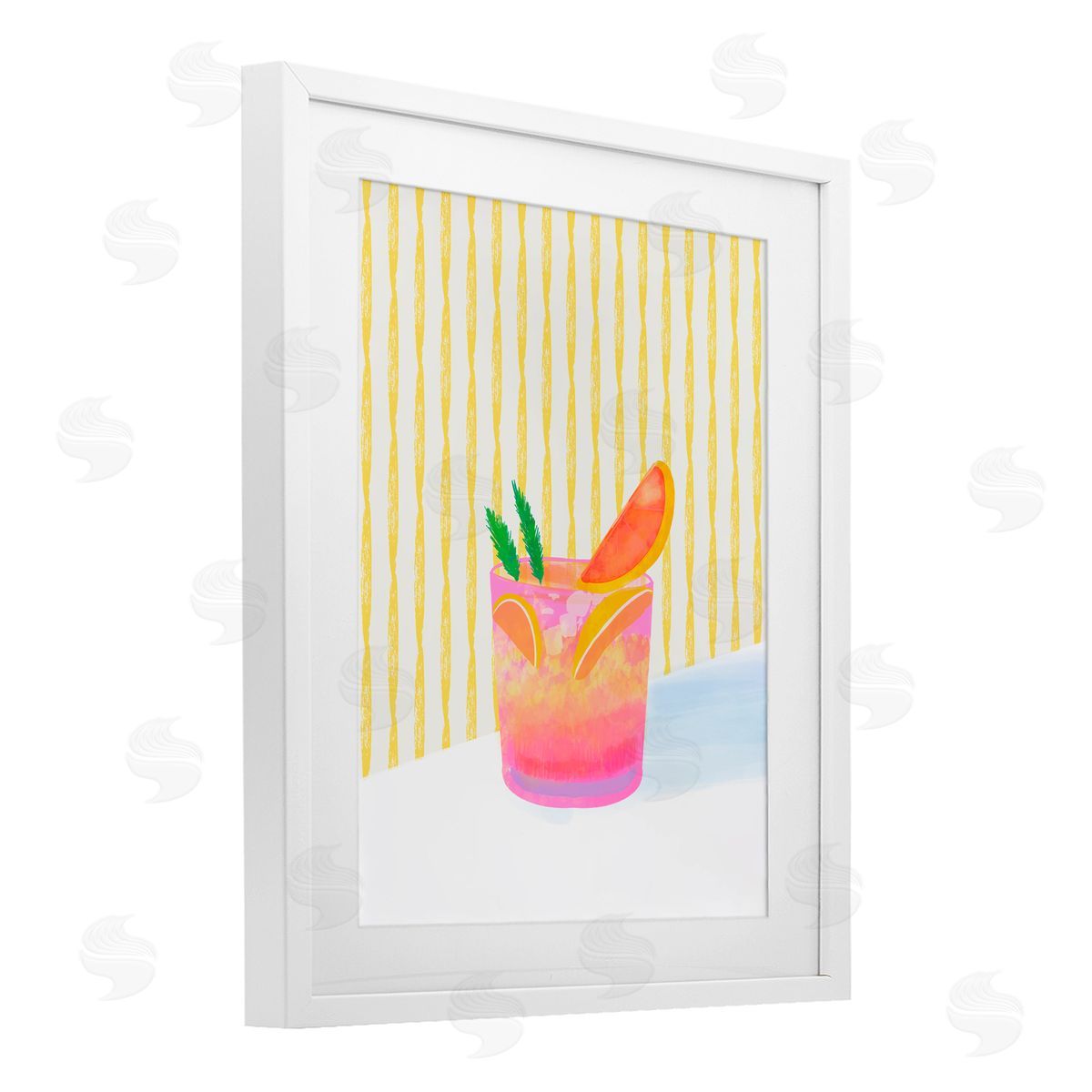 Dina Riddle Tequila Spritz Cocktail Canvas Wall Art Print