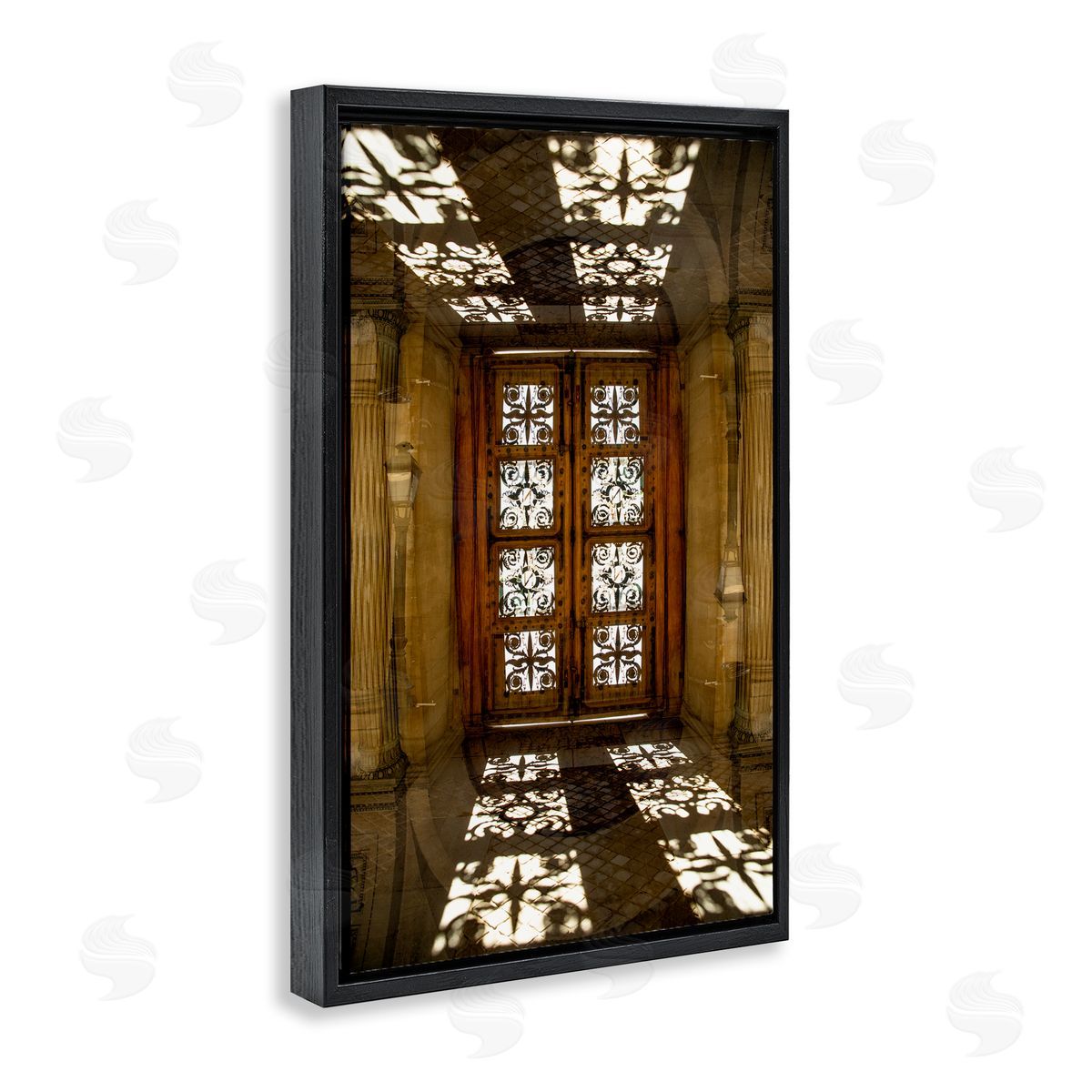 Robin Vandenabeele Sunlit Architecture Reflection Canvas Wall Art Print