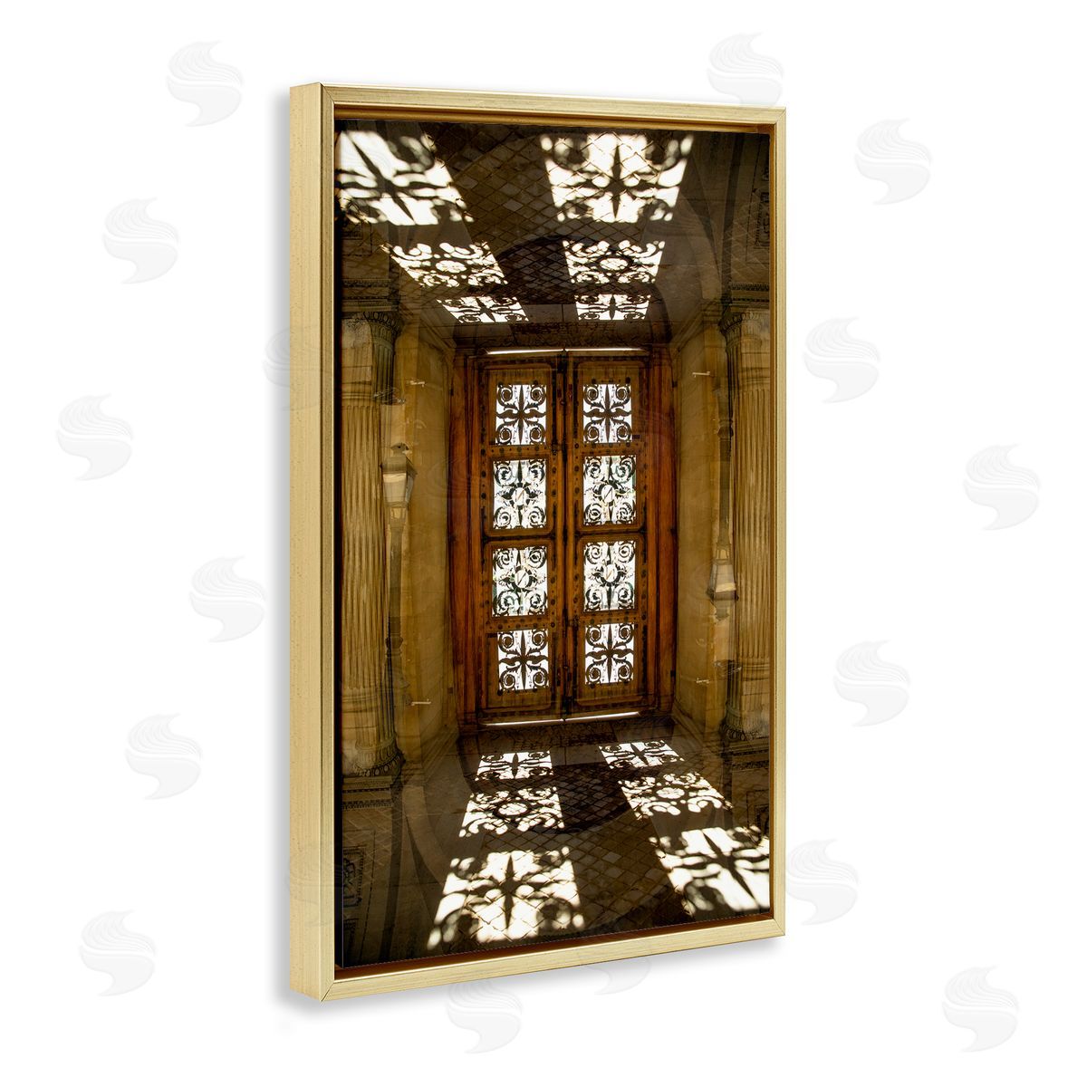 Robin Vandenabeele Sunlit Architecture Reflection Canvas Wall Art Print