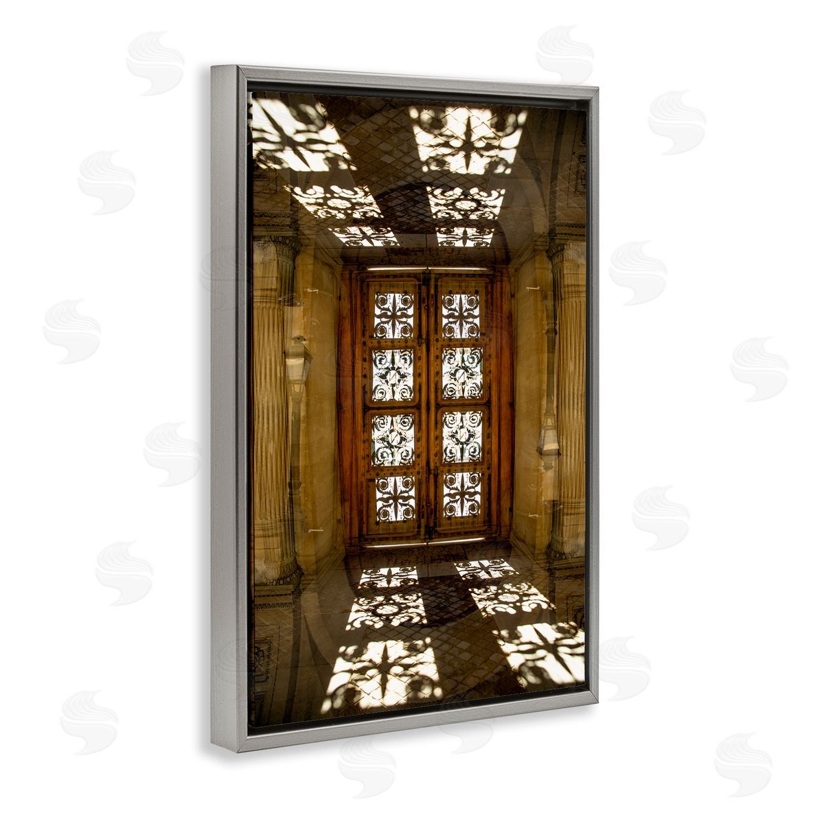 Robin Vandenabeele Sunlit Architecture Reflection Canvas Wall Art Print