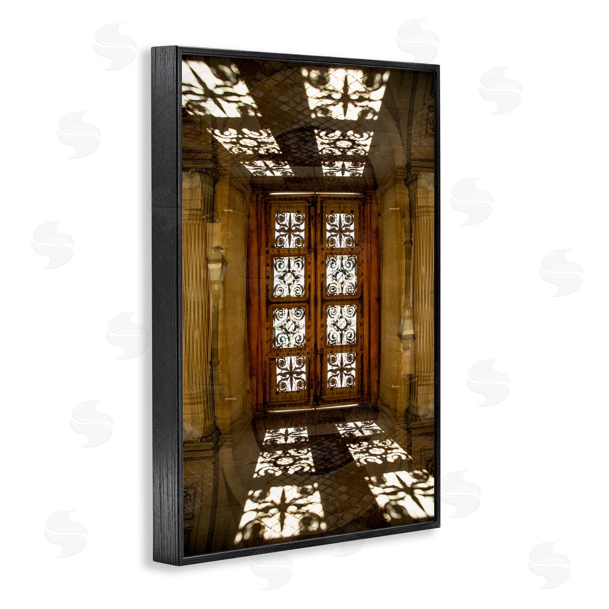 Robin Vandenabeele Sunlit Architecture Reflection Canvas Wall Art Print