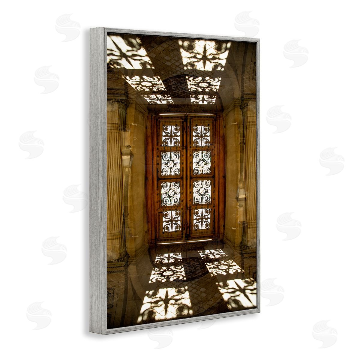 Robin Vandenabeele Sunlit Architecture Reflection Canvas Wall Art Print