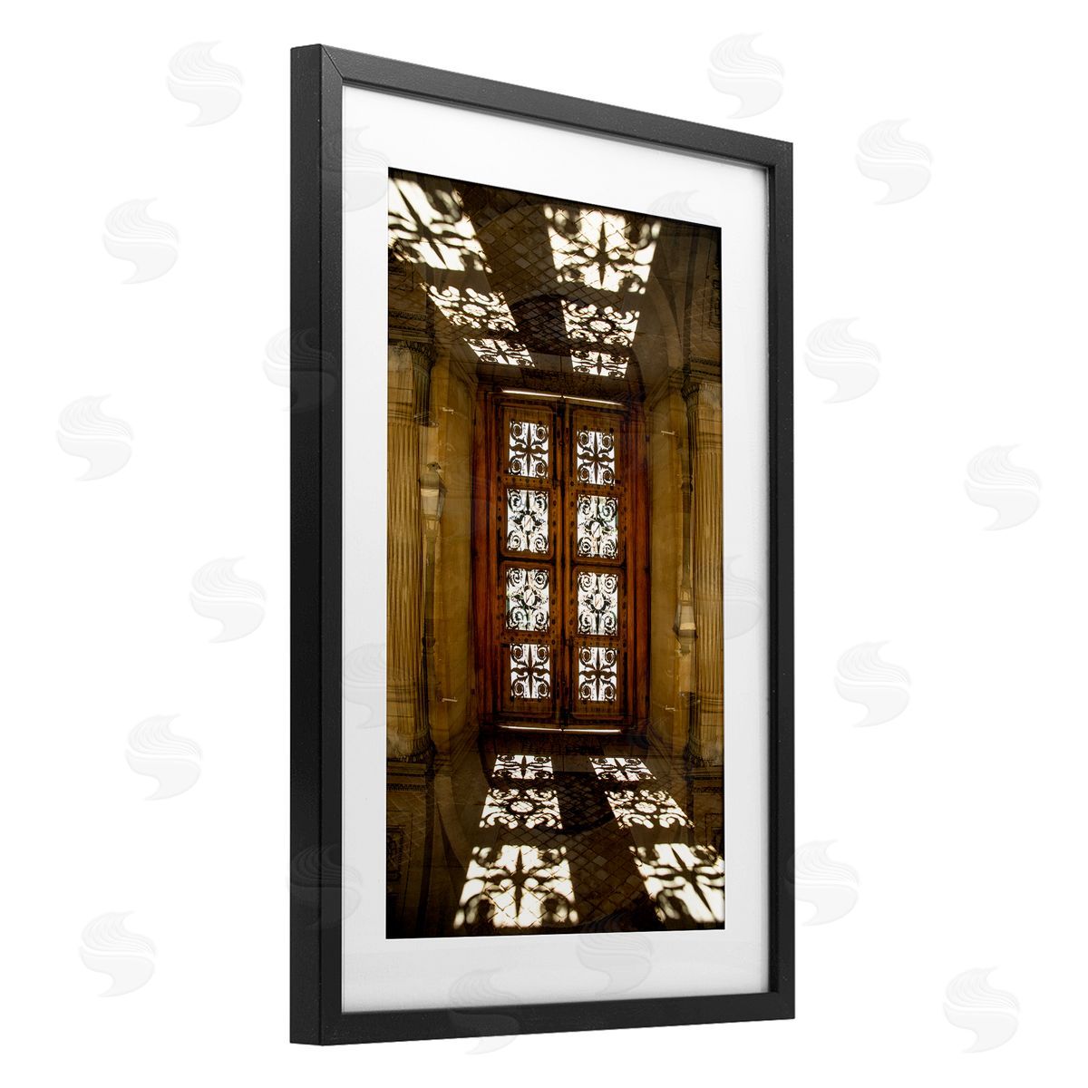 Robin Vandenabeele Sunlit Architecture Reflection Canvas Wall Art Print