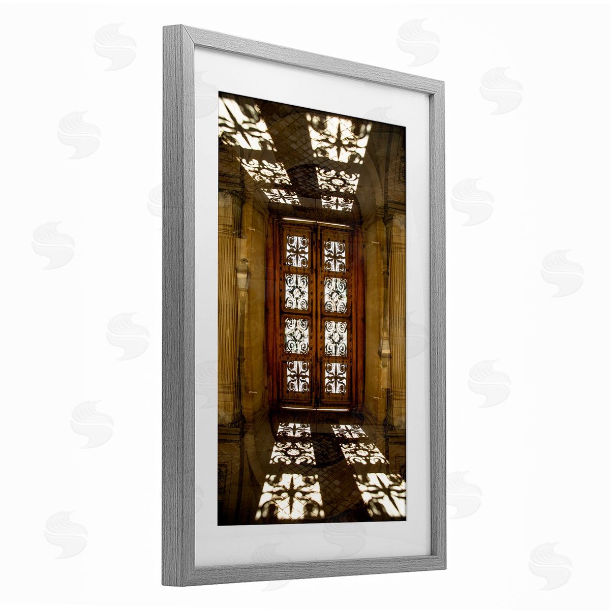 Robin Vandenabeele Sunlit Architecture Reflection Canvas Wall Art Print