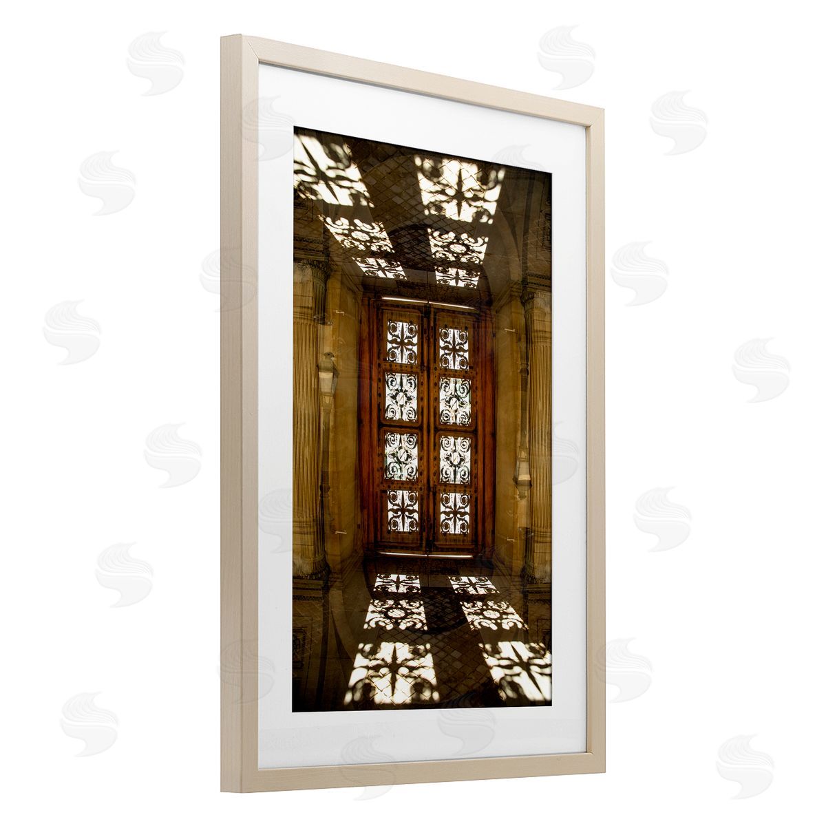 Robin Vandenabeele Sunlit Architecture Reflection Canvas Wall Art Print