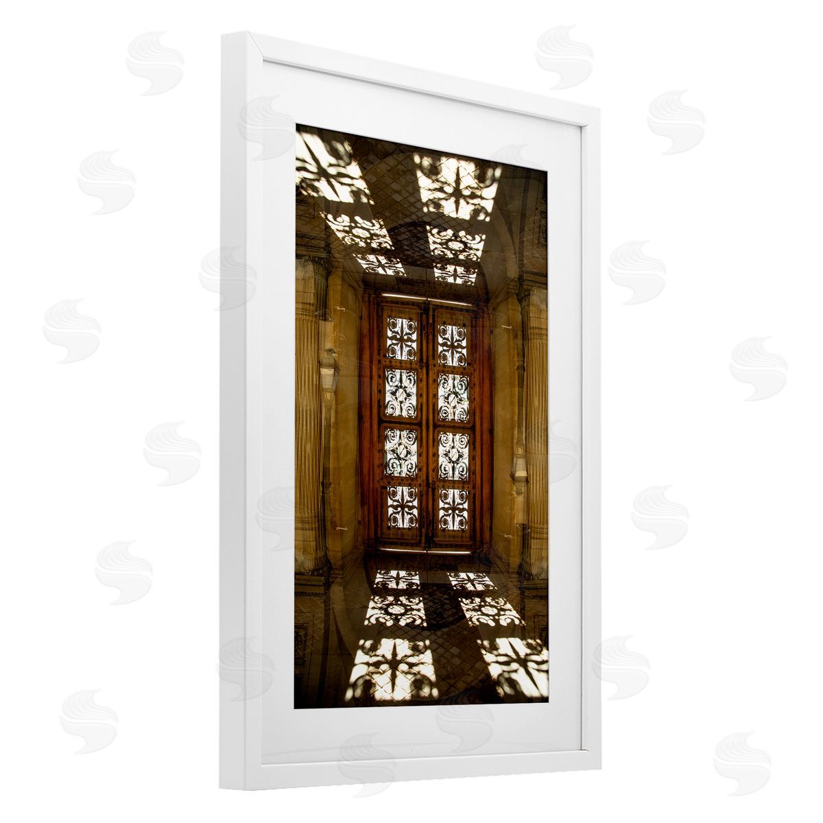 Robin Vandenabeele Sunlit Architecture Reflection Canvas Wall Art Print