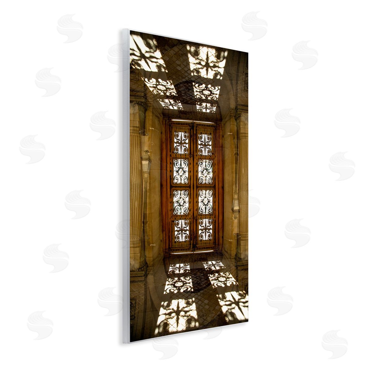 Robin Vandenabeele Sunlit Architecture Reflection Canvas Wall Art Print