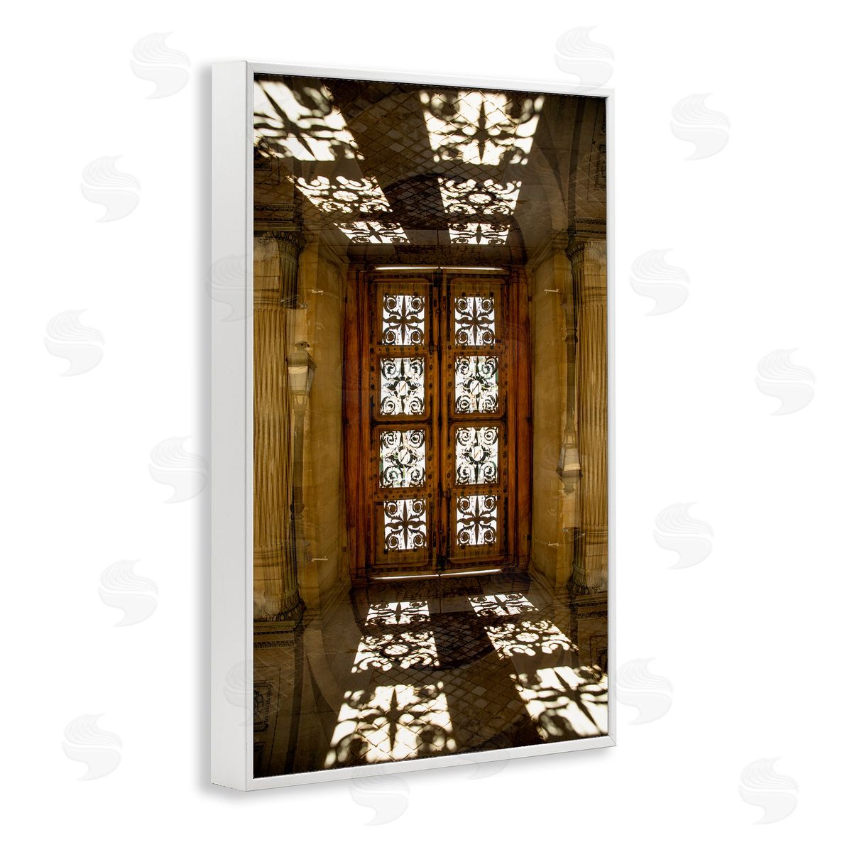 Robin Vandenabeele Sunlit Architecture Reflection Canvas Wall Art Print