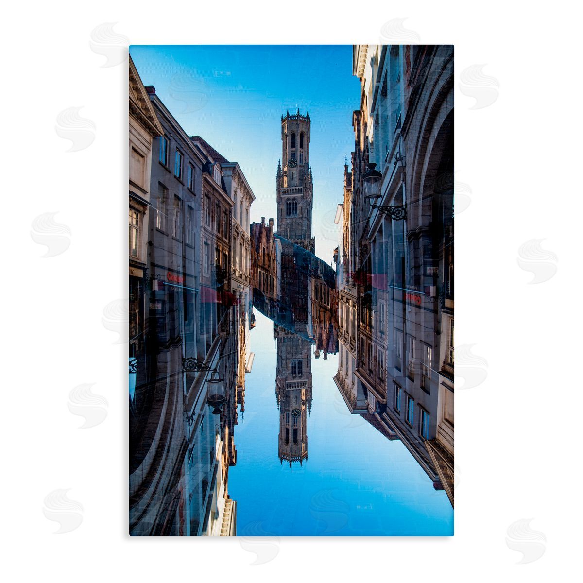 Robin Vandenabeele Historical Urban Reflection Canvas Wall Art Print