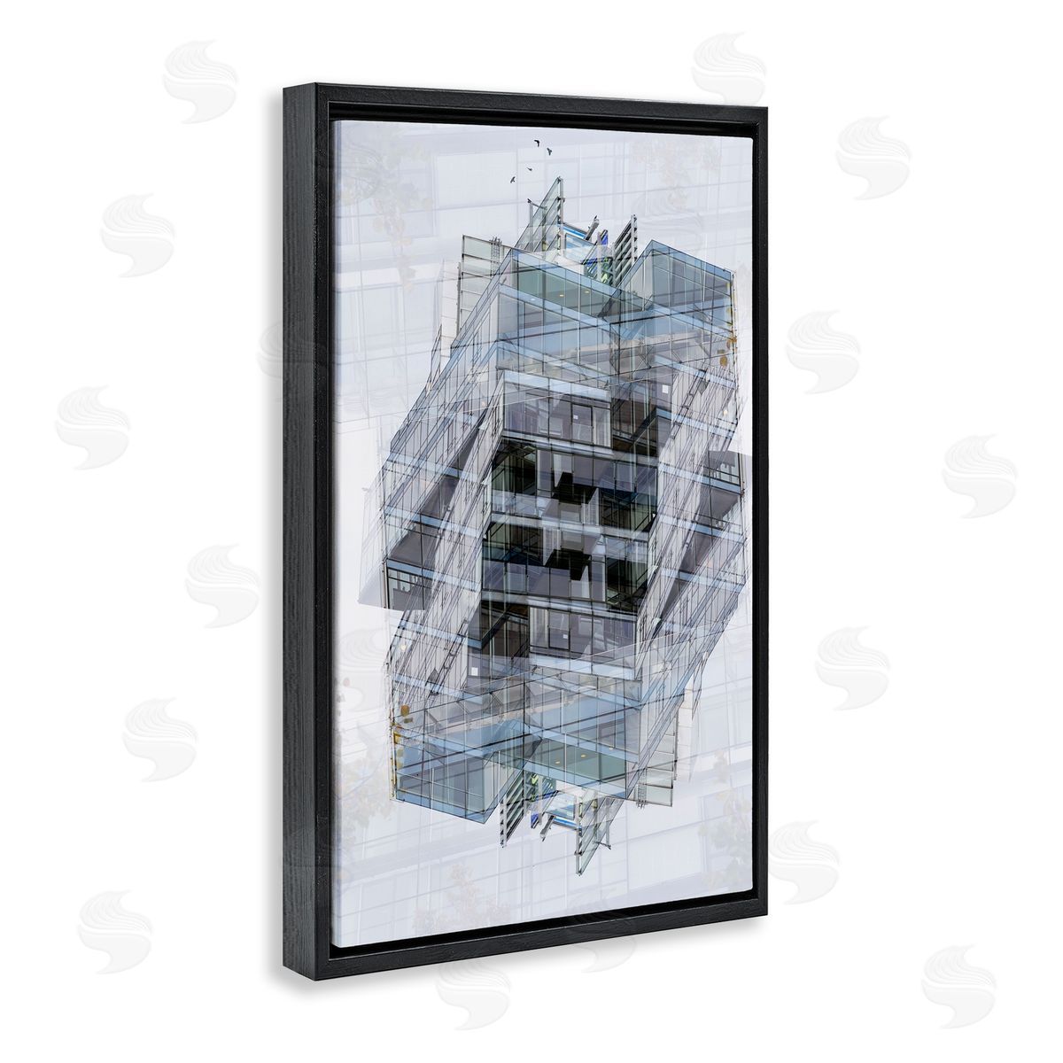 Robin Vandenabeele Overlapping Building Layers Canvas Wall Art Print