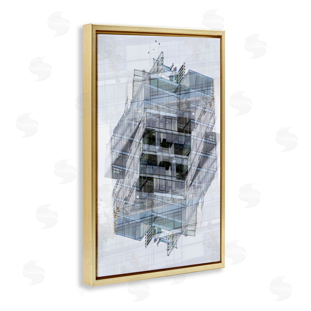 Robin Vandenabeele Overlapping Building Layers Canvas Wall Art Print