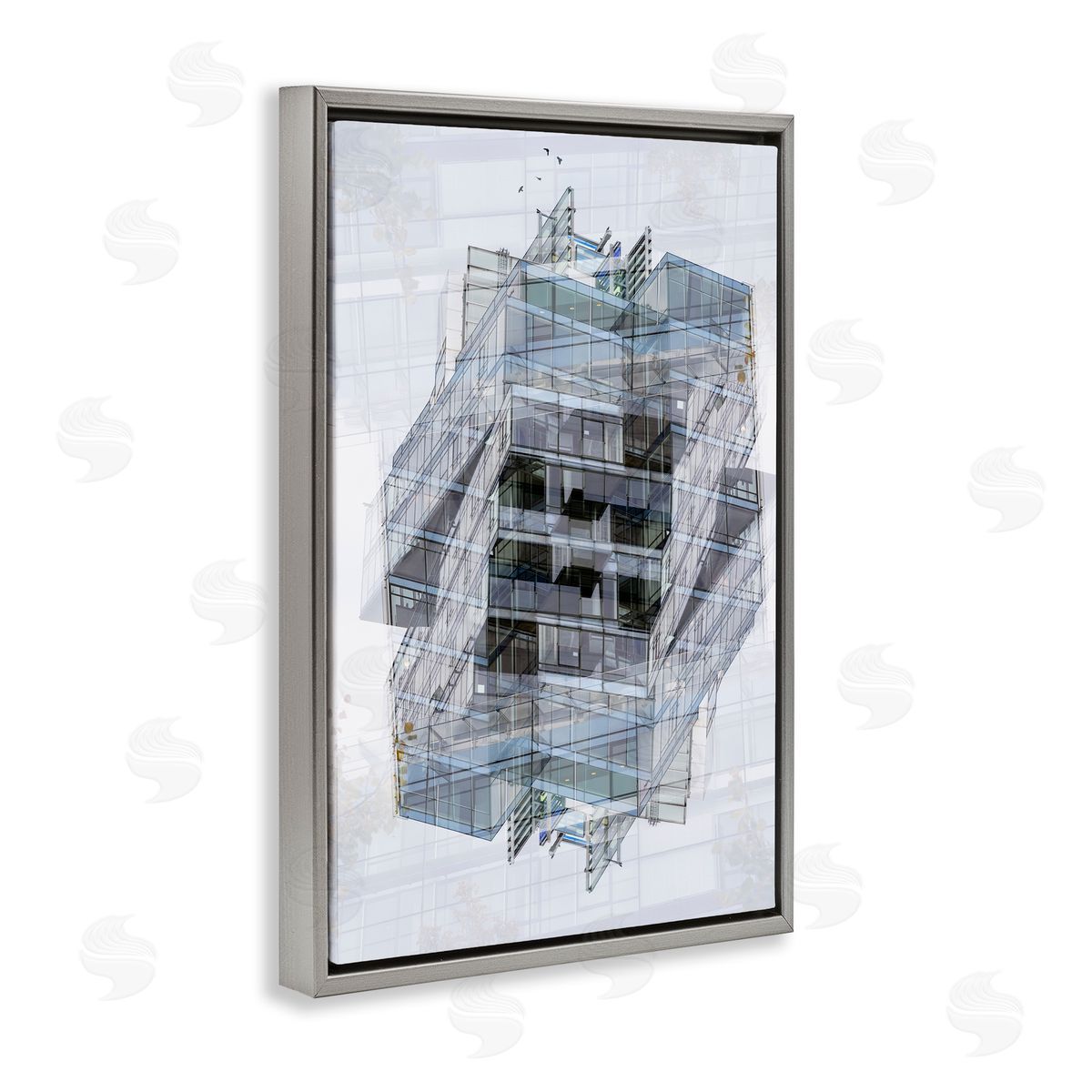 Robin Vandenabeele Overlapping Building Layers Canvas Wall Art Print
