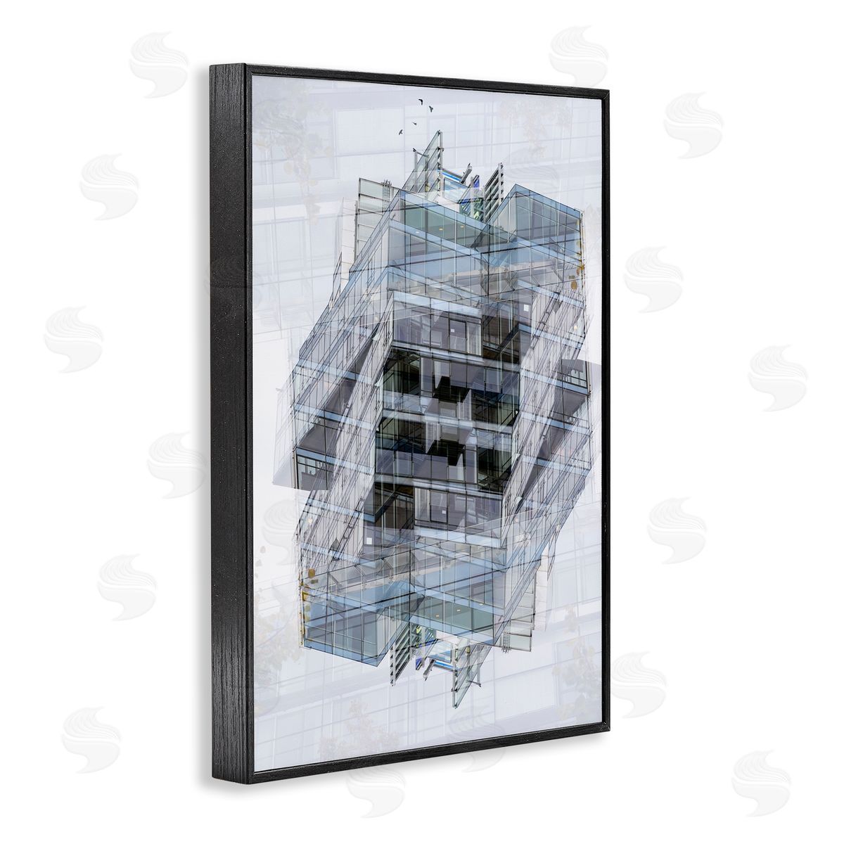 Robin Vandenabeele Overlapping Building Layers Canvas Wall Art Print