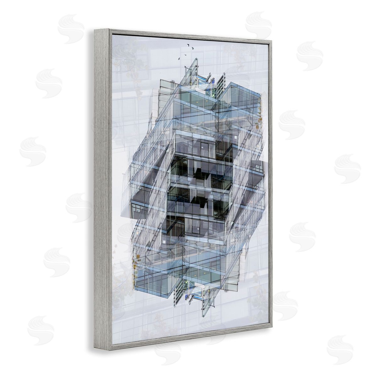 Robin Vandenabeele Overlapping Building Layers Canvas Wall Art Print