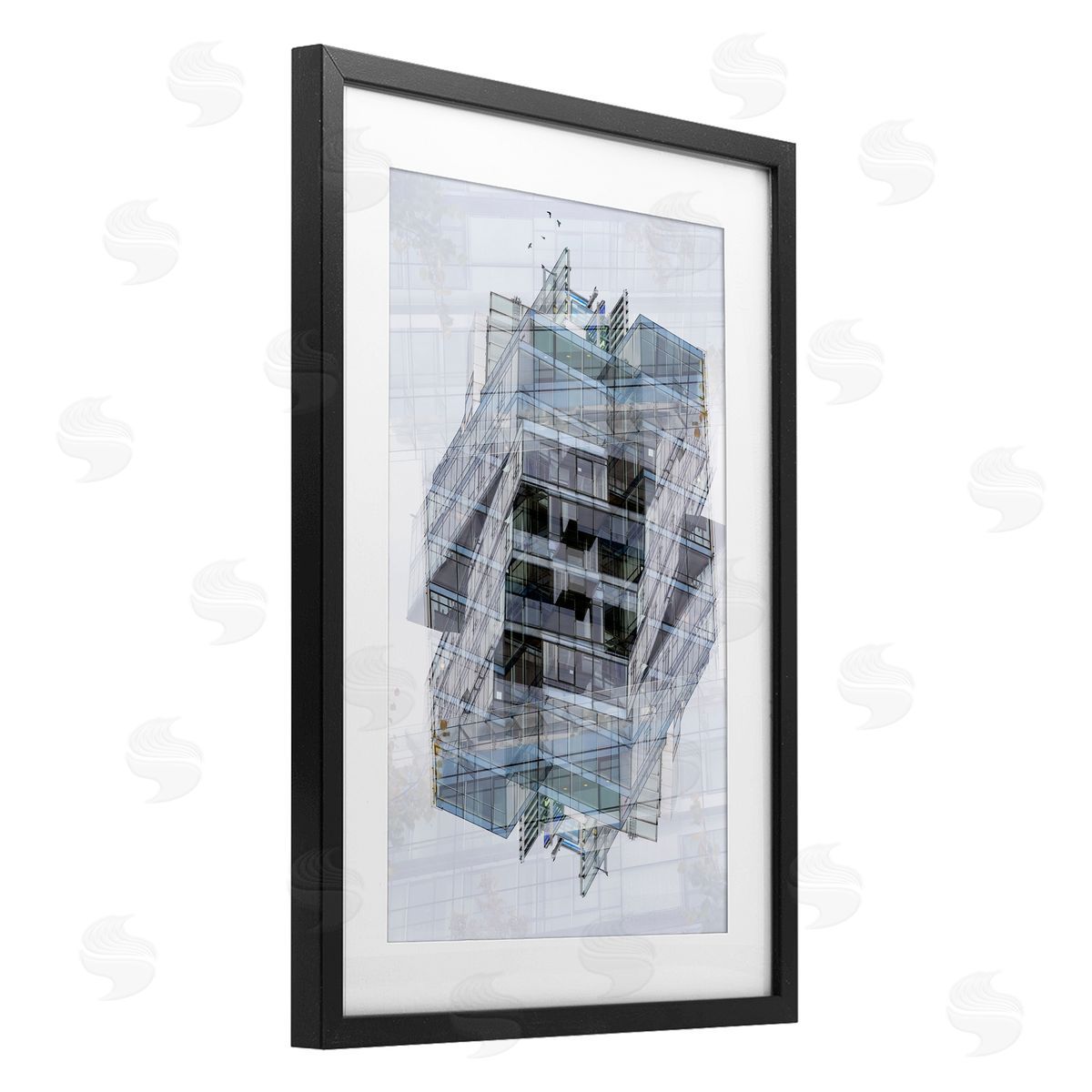 Robin Vandenabeele Overlapping Building Layers Canvas Wall Art Print