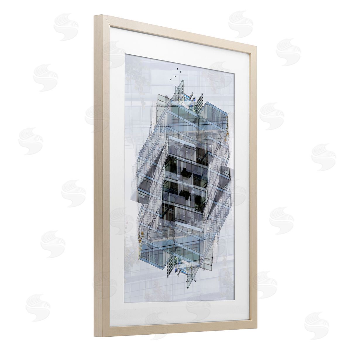 Robin Vandenabeele Overlapping Building Layers Canvas Wall Art Print